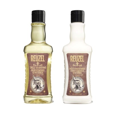 Dầu gội và dầu xả Reuzel Daily Shampoo & Conditioner 350ml (tặng lược + dầu gội Aurane 40ml)