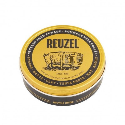 Sáp vuốt tóc Reuzel x Liquid Death Severed Head Pomade (tặng lược + dầu gội Aurane 40ml, không lấy quà giảm thêm 12.000đ)