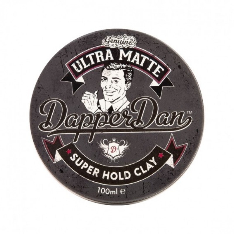 Dapper Dan Super Hold Clay Ultra Matte (tặng lược + dầu gội Aurane 40ml)
