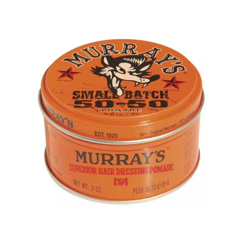 Wax for man - Chuyên sáp vuốt tóc chính hãng - Murray's Small Batch 50-50  Pomade (tặng lược + dầu gội Aurane 40ml)